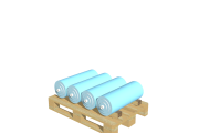 PC04-250-I sella per porta bobine in cartone diametro 250-265 mm per 4 posizioni