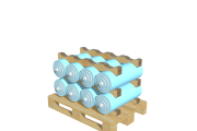 PC04-250-I sella per porta bobine in cartone diametro 250-265 mm per 4 posizioni