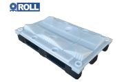 RCV49 - roll cradle plastic pallet - deck saddle hdpe virgin