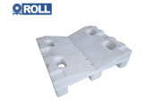 RM01 - small 4-way plastic roll cradle pallet – suitable for clean room