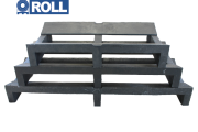 RP12-100 – 400x1000 small 2- way plastic pallet for reels up to 700 mm for roll warehouse