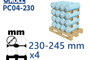 PC04-230-B base roll cradle sticko paper 230-245 mm diameter for 4 positions