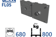 FL05 - roll flange 700x700 plastic end-wall