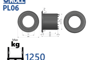 PL07 - plastic plug 152 - 6" length 165 mm - for end-pad