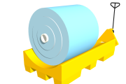 COPA-80-160 - roll cradle plastic pallet - XL dimension - 4 ways - combo customizable