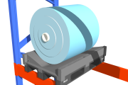 RCV69 – plastic cradle_pallet for large reels up to 1400 mm for roll warehouse