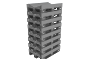 RCV69 – plastic cradle_pallet for large reels up to 1400 mm for roll warehouse