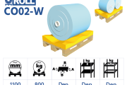 CO02-W - Roll Combo plastic saddle deck with medium hardness for 1 or 2 rolls